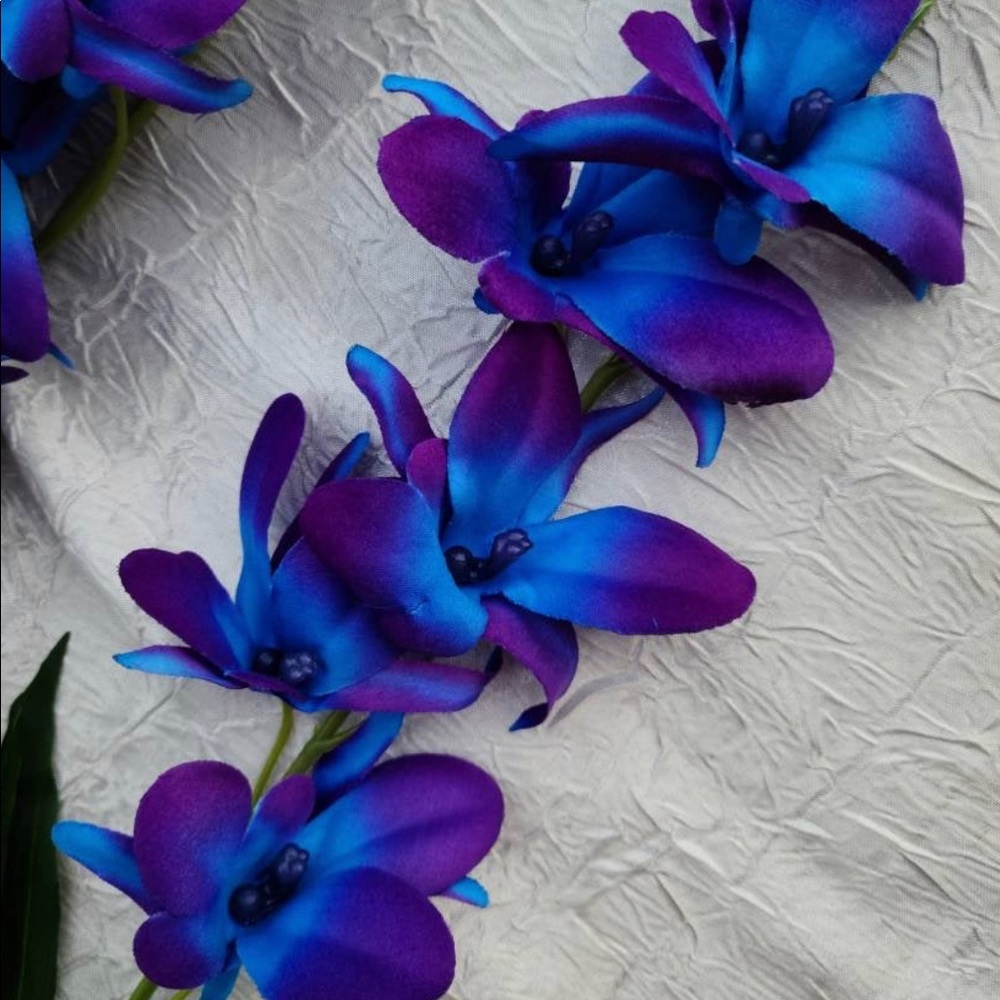Silk Galaxy Orchids (Pre-cut for 6” vase)
